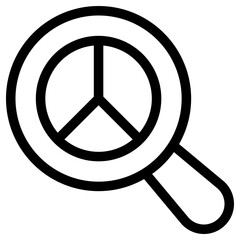 search pie chart icon, simple vector design