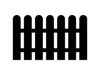 Fence flat icon vector