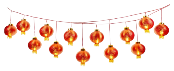PNG Lantern hanging red chinese new year