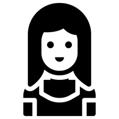 Obraz na płótnie Canvas woman icon, simple vector design