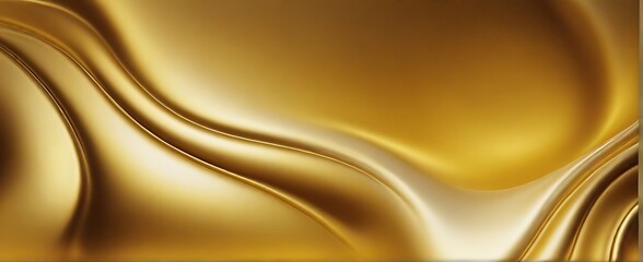 Close-up of golden metal for texture and material template. 3D illustration and background.