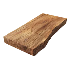 Meubelstickers Lroko wood isolated on transparent background © Shahid