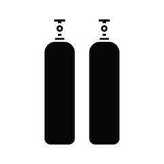 gas cylinder icon vector design template simple and clean