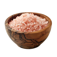 Pink salt isolated on transparent background