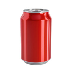 Soda can isolated on transparent background