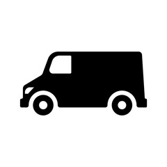 van icon illustration. Isolated object on a white background.