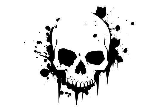 recommend clip art: Grunge Vector Skull: Abstract Gothic Graffiti Art with Vintage Rock Influence.