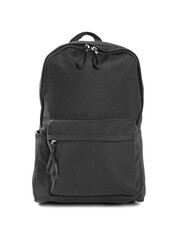 Fototapeta premium Black backpack. Isolated on a white background