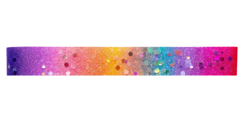 PNG Rainbow glitter texture pattern adhesive strip white background accessories rectangle - obrazy, fototapety, plakaty
