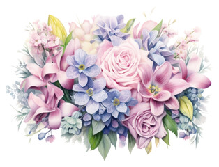 Fototapeta premium PNG Flower pattern plant art
