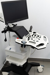 A medical device for performing ultrasound scans and measuring vital functions in operations and surgeries.