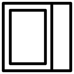 layout icon, simple vector design