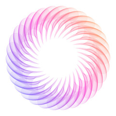 pink and white spiral