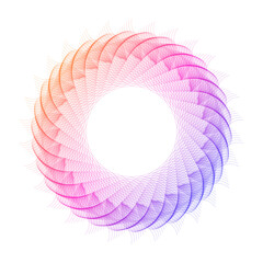 pink and white spiral