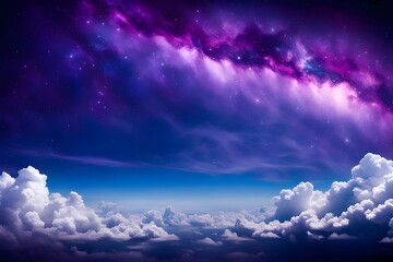 purple night sky