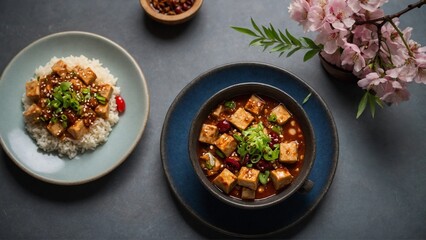 egetarian Ma Po Tofu A vegetarian version of the classic Mapo Tofu dish 