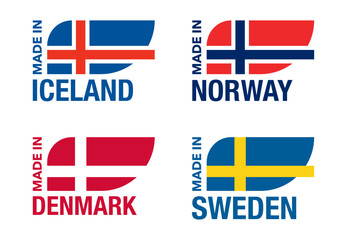 Made in Iceland,, Denmark, Norway or Sweden