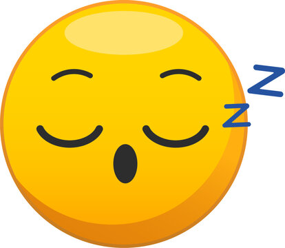 recommend clip art: Vector illustration of a yellow sleepy face.
