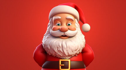 a Santa Claus head 3D image
