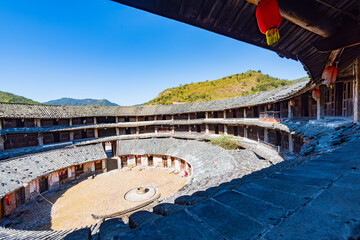 Tulou Nanyang Building, Yongshan Village, Raoping, Chaozhou, Guangdong, China