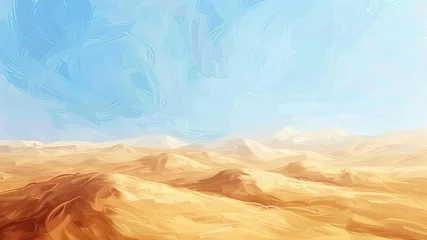 Wandcirkels plexiglas 砂漠の抽象画_6 © mamemo
