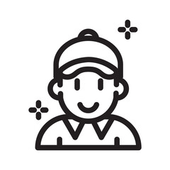 courier icon or logo isolated sign symbol vector illustration - high quality black style vector icons