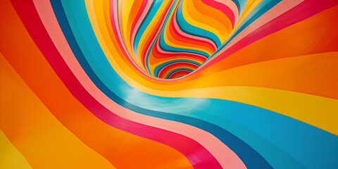 New nostalgia Retro dynamic groovy background. Abstract colourful and textured wavy shapes design. abstract colorful vintage wallpaper 