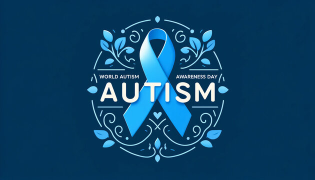 World autism awareness day- blue ribbon