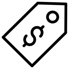 price tag icon, simple vector design