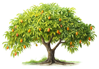 Fototapeta premium PNG A mango tree plant fruit food
