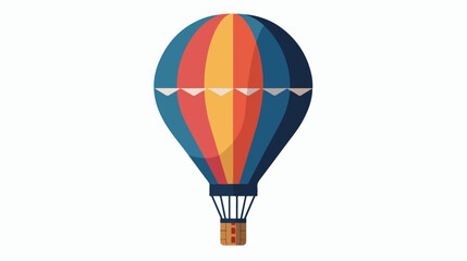 Hot air balloon icon. symbol of travel. flat vector