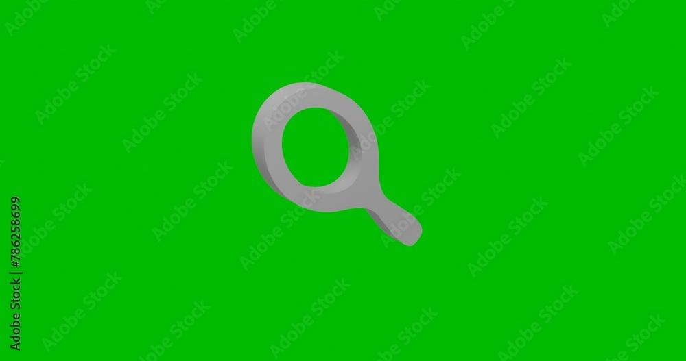 Poster animation of rotation of a white tennis symbol with shadow. simple and complex rotation. seamless lo