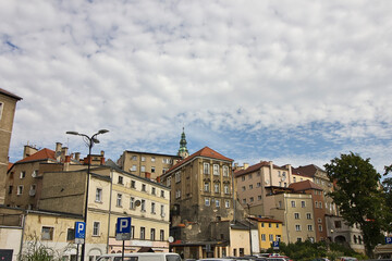 Historical city centre with ancient architecture  in Klodzko, Poland - obrazy, fototapety, plakaty