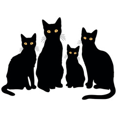 Cat silhouette Vector