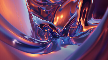 Mesmerizing patterns dance across the screen, evolving and dissipating in an abstract 3D animation showcasing the fluid dynamics of movement and color.