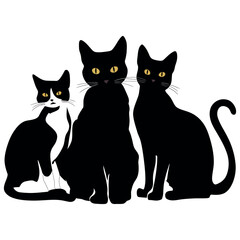 Cat silhouette Vector