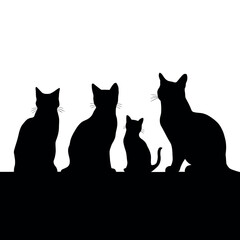 Cat silhouette Vector