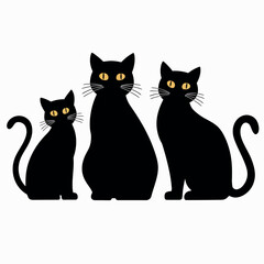 Obraz premium Cat silhouette Vector