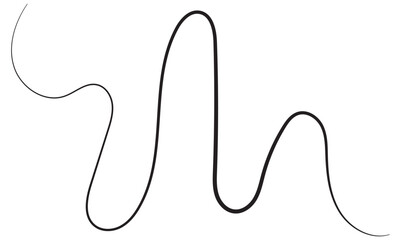 vintage Vector elegant line calligraphy divider and separator, swirl and corner decorative ornament. Floral line design element. Flourish curl element for invitation or vector illustration. 