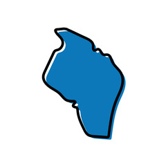 Govi-Altai provinces of Mongolia map icon.