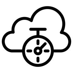 stopwatch icon, simple vector design