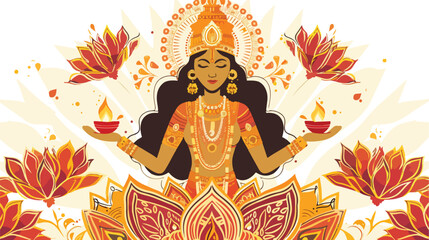 Lakshmi is a Hindu and Vaishnava goddess of wealth 