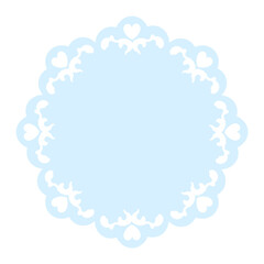 レースフラワーフレーム★PNG