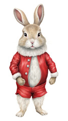 PNG Rabbit christmas figurine drawing rodent