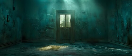 Obraz premium Mysterious Cellar: A Portal to Secrets and Shadows. Concept Hidden Treasures, Dark Secrets, Mysterious Passageways, Enigmatic Artifacts, Eerie Atmosphere