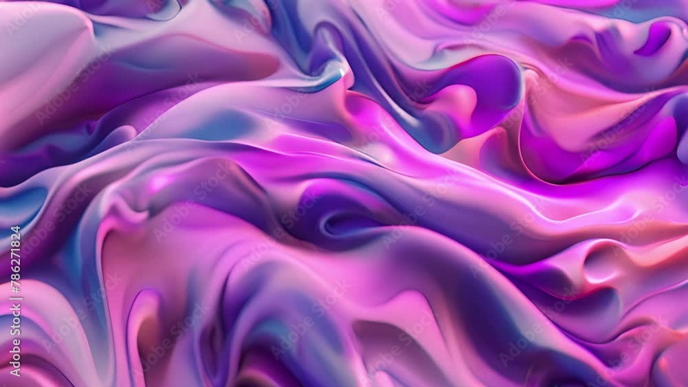 Poster vibrant swirls of color in abstract fabric design