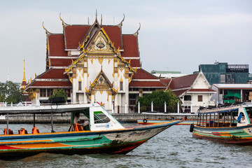 THAILAND BANGKOK CHAO PHRAYA RIVER WAT RAKHANG