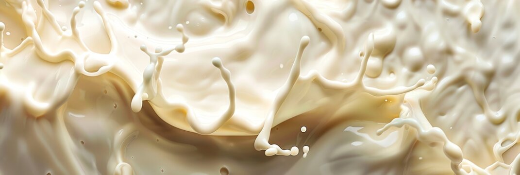 Wavy milk splash on gradient background vector presentation design, closeup, detailed illustration, high resolution, professional photograph, The ultradetailed