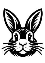 Bunny Face SVG, Digital Download, Svg, Jpeg, Png, Easter Bunny, Bunny Face, Cute, Happy Easter, Tooth, Rabbit SVG, Bunny Silhouette, Bunny Clipart