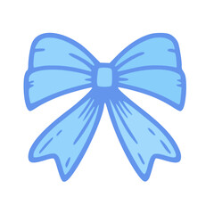 Blue ribbon gift bow , birthday gift decoration